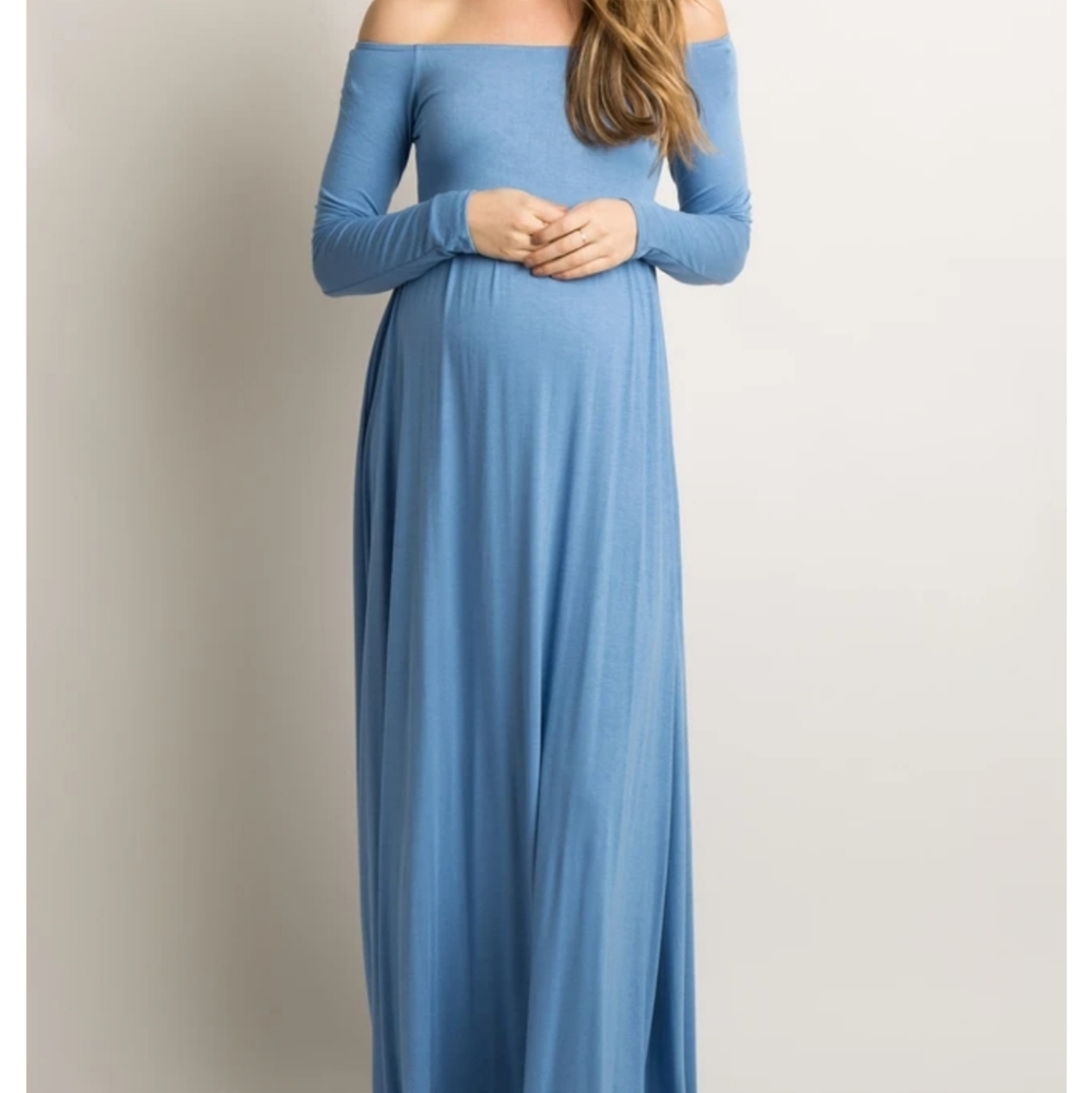 Pinkblush Blue Gown XL Maternity NWT
